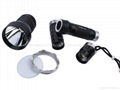 SKYRAY C-66 CREE XM-L T6 LED 1800 Lumens Stainless Steel Head Flashlight