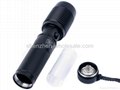 Smiling Shark SS-Z01 CREE XM-L T6 LED 5-Mode Rechargeable Focus Zoom Flashlight