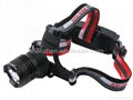 XP-E LED 3-Mode180LM Bright Rechargeable Headlamp