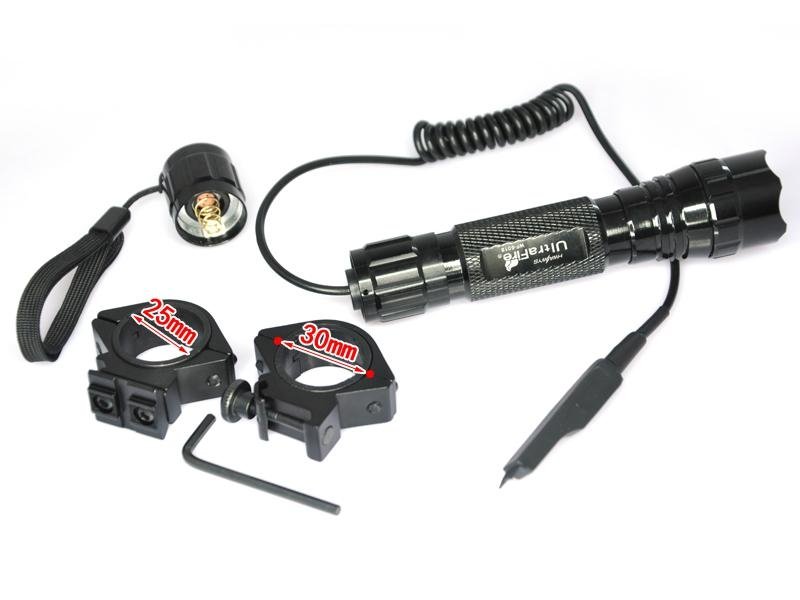 Set UltraFire WF-501B Tactical Light Best Tactical LED Flashlight  4