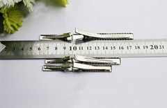 various sizes and styles of plain metal alligator clips