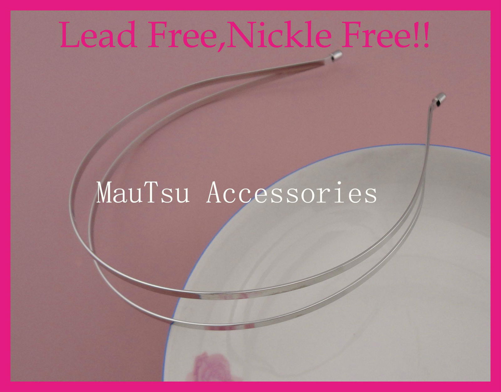 Plain Double wire metal hair Headbands hairbands for Handmade hair accessories