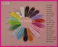 5.0cm 4.0cm colorful drop tear metal snap clips with pad  Handmade baby boutique