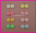 20mm Round Glitter Covered Button Beads with flat back Bling bling 4