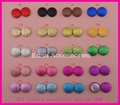 20mm Round Glitter Covered Button Beads with flat back Bling bling 2