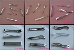Metal Snap hair slides barrettes hairpiece clips bobby pins