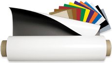25 Ft x 24 Inch x 30mil with Adhesive backing, Flexible Magnetic Sheets