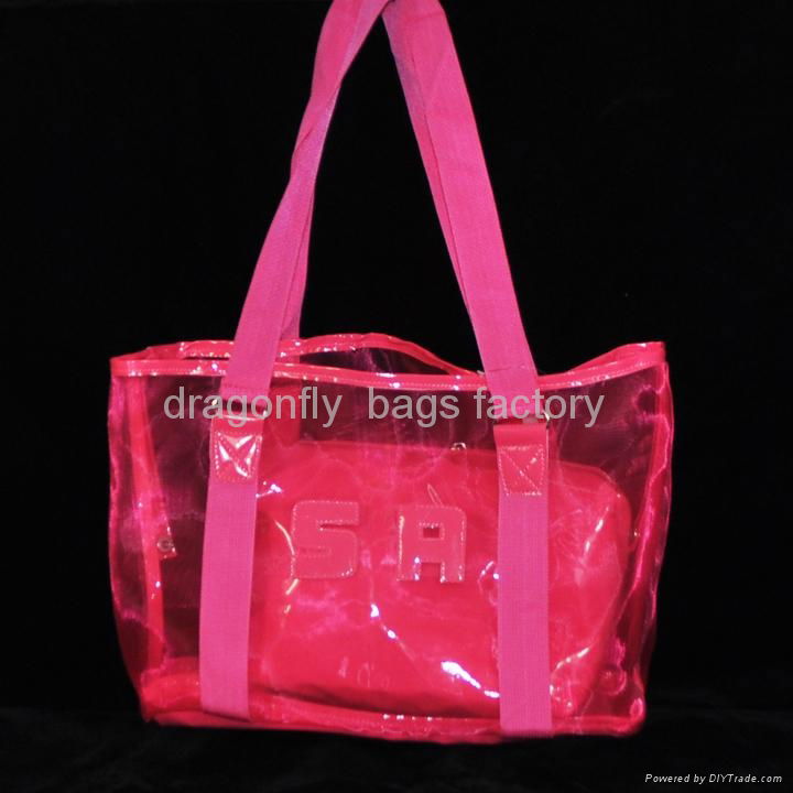 NEW STYLE PVC  Hand bag ,two bag shoulder bag ,shopping bag 5