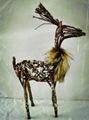 NATURAL VINE DEER FOR CHRISTMAS 