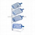 4 Bottle Steel Water Jug Storage Rack