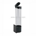 Magnetic Silver Cup Holder Cup Dispenser BH-02