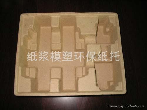 molded pulp packaging, smooth on both sides, pulp tray for cellphone, I pad 5