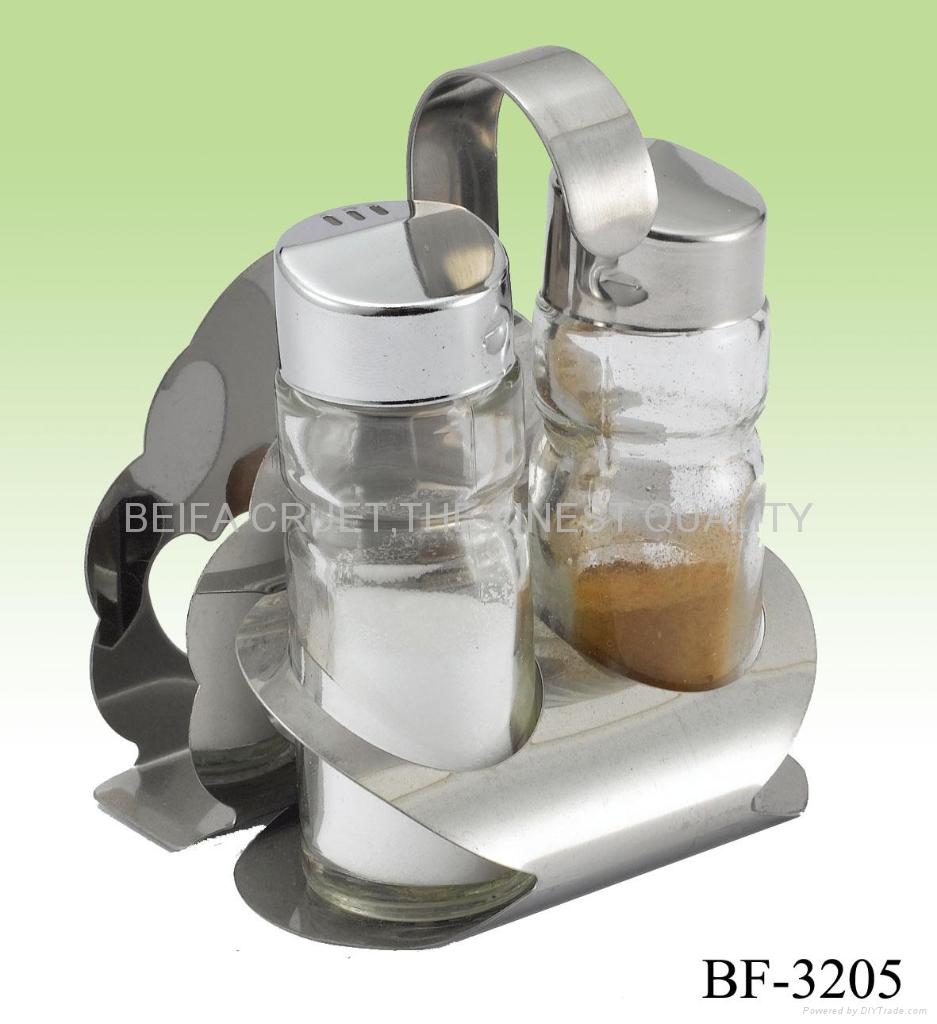 pepper,salt and napkin holder set BF3205 BEIFA CRUET (China