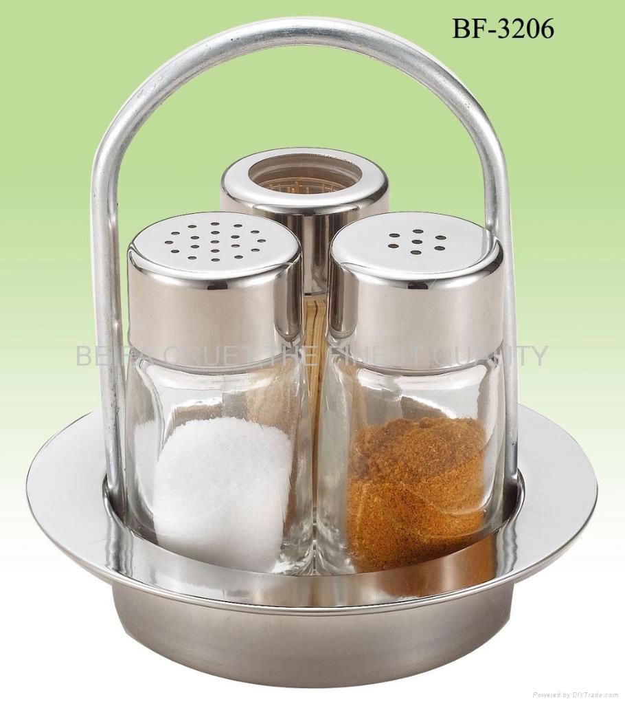 pepper,salt and toothpick holder set 3