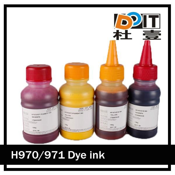 Vivid color compatible dye ink for hp970 / 971 4