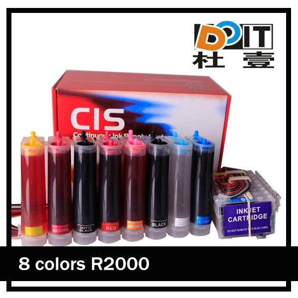 8 colors continous ink supply system for epson R2000