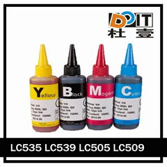 Factory price LC539 universal dye ink for Brother DCP-J100