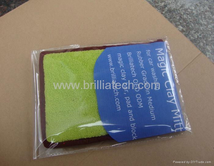 car wash towel clay mud microfiber cleaning cloth super absorbent wax clay mitt  4