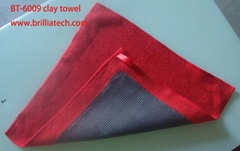 30*30cm car wash clay red towel magic clay mud cloth car wax window paint clean