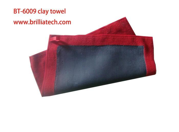 30*30cm car wash clay red towel magic clay mud cloth car wax window paint clean 2