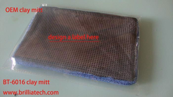 Ultrafine Fiber car washing clay bar mitt clay mud glove absorbent dust removeal 2