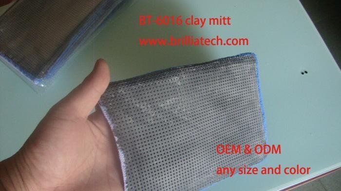 Ultrafine Fiber car washing clay bar mitt clay mud glove absorbent dust removeal 3