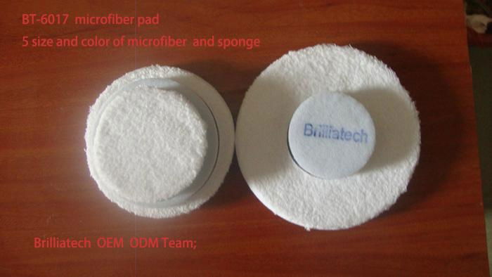 round microfiber wax pad