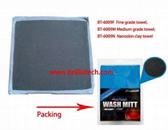 Automotive microfiber soft magic clay towel car wax sponge for car detailng