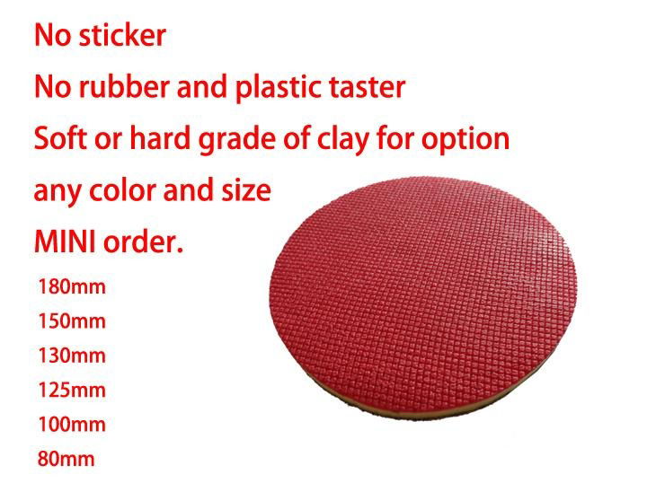 3''4''5''6''7''claybar polish pad self-adhesive buffing waxing pad spongedisc 3