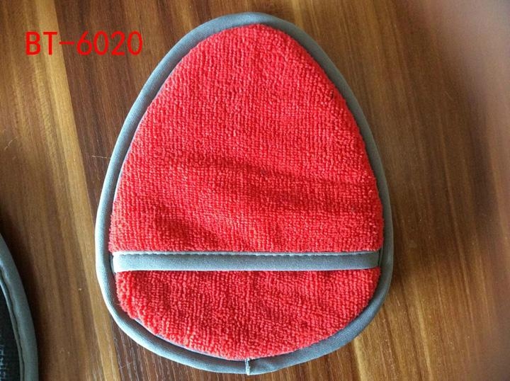 car cleaning fiber clay bar floding glove magic mitt car wax applicator 2