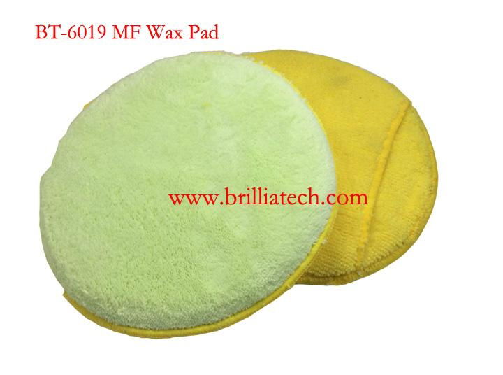 Microfiber car wax sponge applicator with Finger Pocket for apply remove wax  4