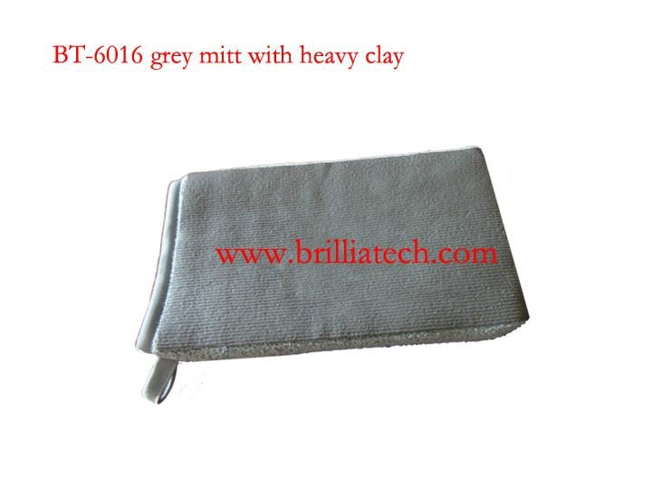 Double-sided car clean glov microfiber mitt clay mitt car wax dust removaldetail