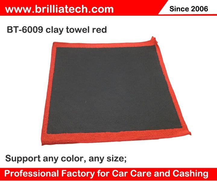 Auto wash clay bar towel set detailing clean microfiber polishing plush cloth  2