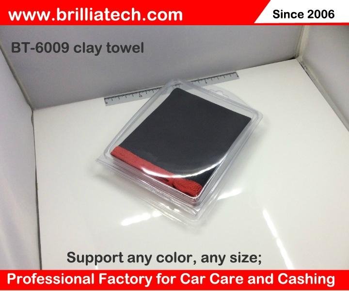 Auto wash clay bar towel set detailing clean microfiber polishing plush cloth  3