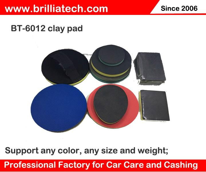 5/6/7inch cleanbuffer car cleaning pad sponge clay bar disc car wax pad  3