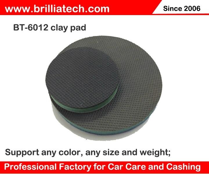car waxing clay pad clay bar polishing pad clay block disc wax applicator pad 
