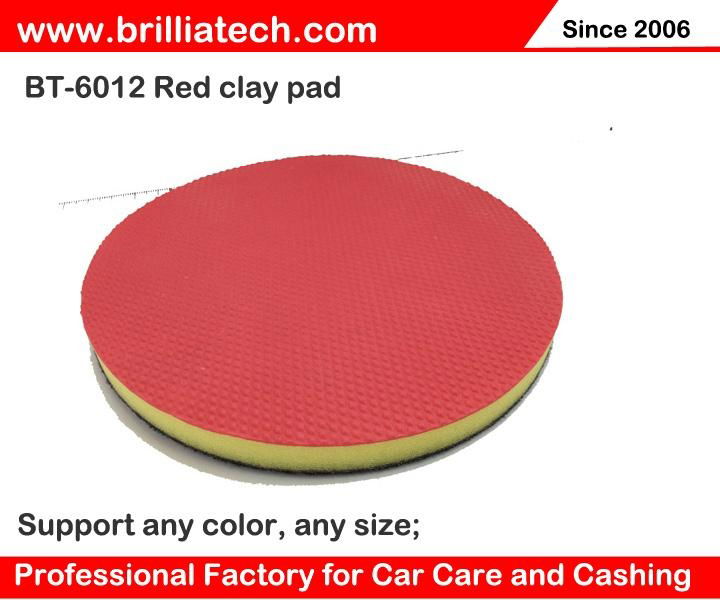 Clay sponge detailing pad car washing disc polishing machine wax pads flat whee 5