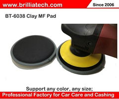 6inch170mm car clay bar pad magic sponge fiber wax detailing pad clay disc