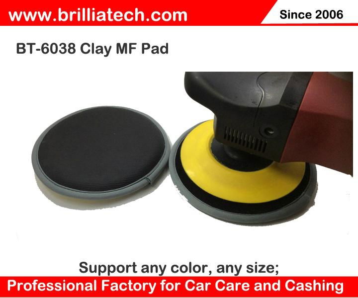 6inch170mm clay bar pad car sponge polishing pad flat sponge polisher pad  4