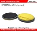 BT-6037 Microfiber Magic Clay Pad 80/100/125/150/180mmpolish wax disc clay bar pad with hook&loop