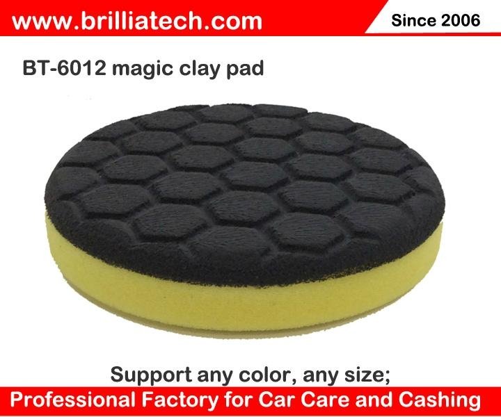 BT-6012 Hexagon  Magic Clay Pad car polishing pad buffing disc 3