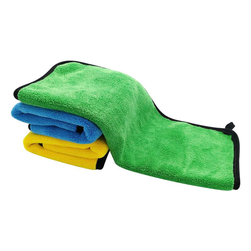 洗車40*30cm超細纖維加厚洗車毛巾綠黃藍擦車毛巾家用摩托