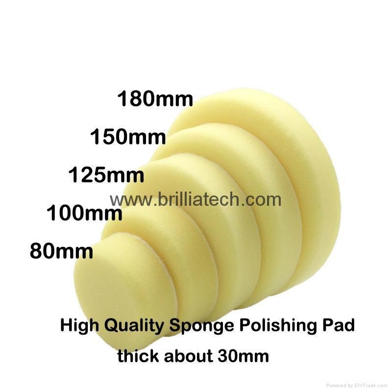 The Sponge Pads Grinder With A Suction Cup Fittings Circular Car Polishing Disk  3