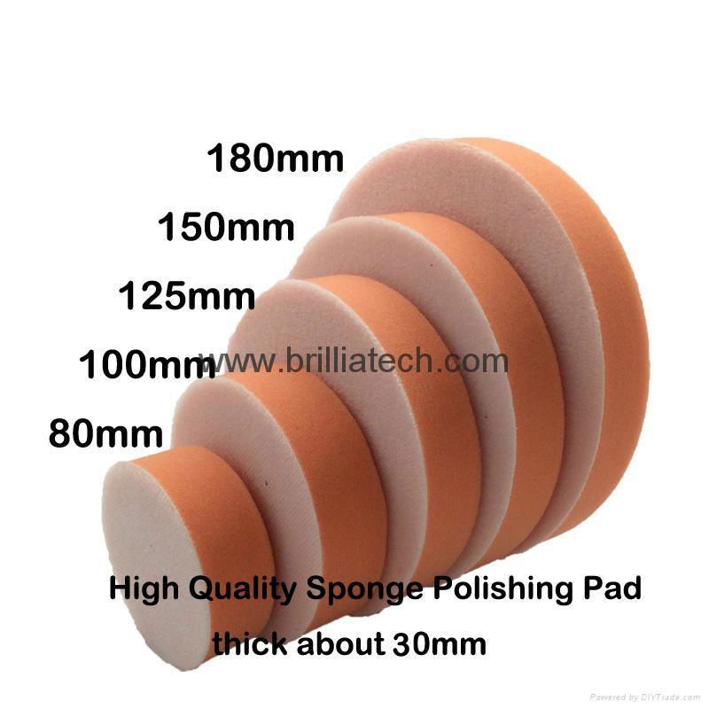 The Sponge Pads Grinder With A Suction Cup Fittings Circular Car Polishing Disk  4