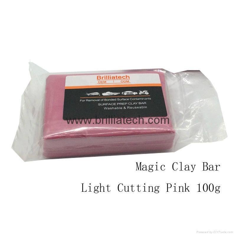Magic Clay Bar Light Cutting Grade Pink 200g Auto Car Paint Care 3