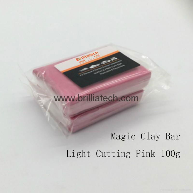 Magic Clay Bar Light Cutting Grade Pink 200g Auto Car Paint Care 4