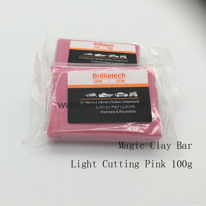 Magic Clay Bar Light Cutting Grade Pink 200g Auto Car Paint Care 5