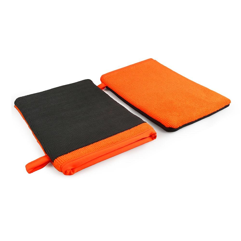 BT-6016 Fine Orange Magic Clay Mitt Pad Eraser with Blister Glove 