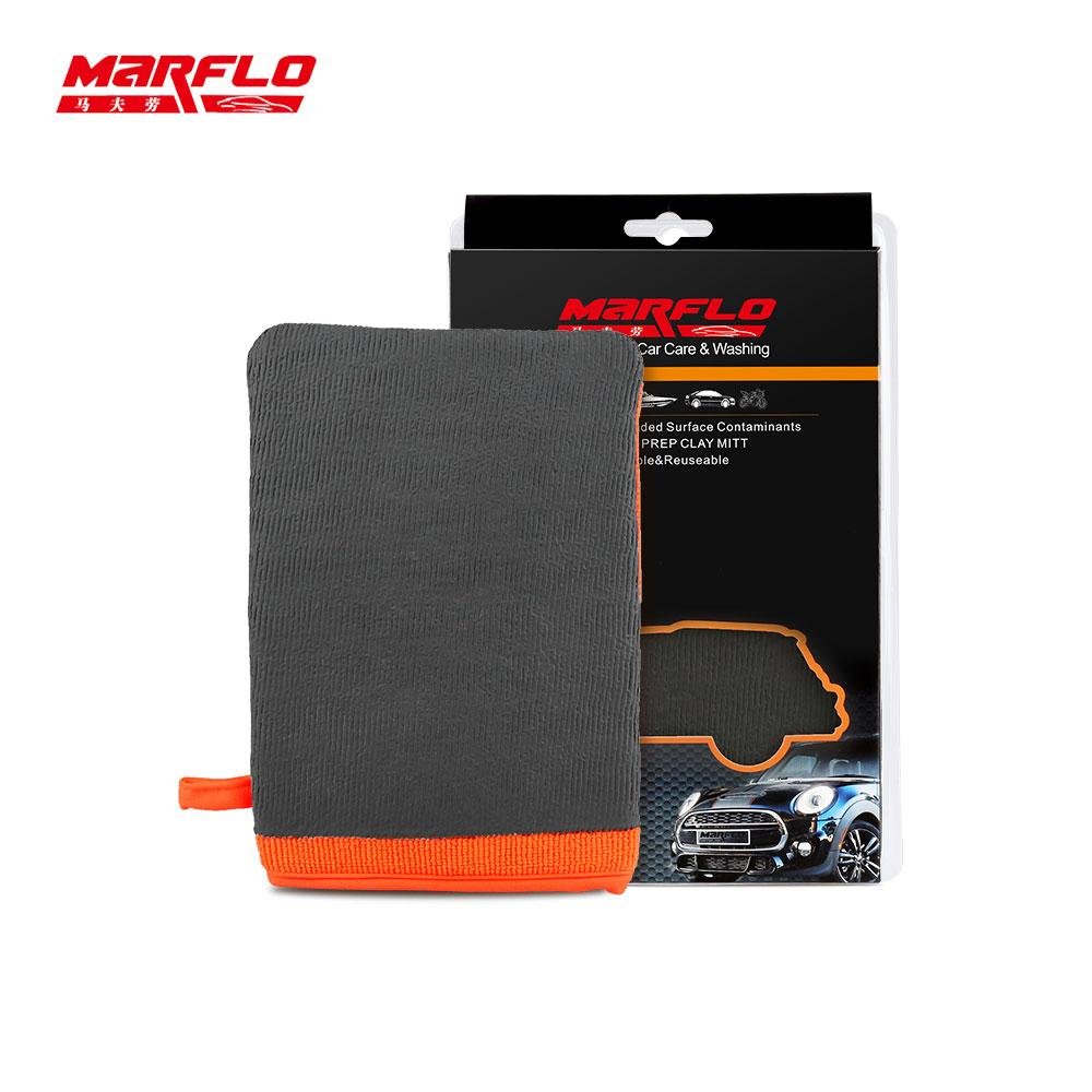 BT-6016 Fine Orange Magic Clay Mitt Pad Eraser with Blister Glove  4