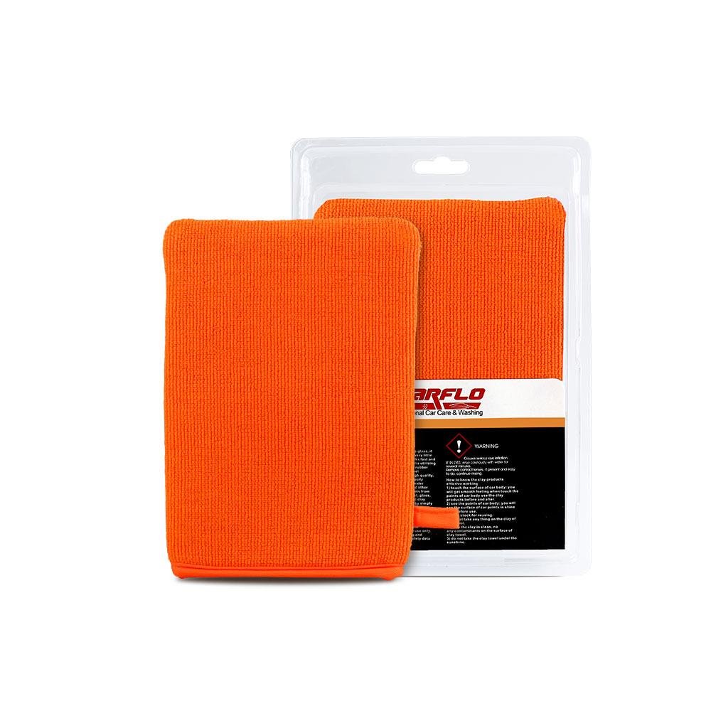 BT-6016 Fine Orange Magic Clay Mitt Pad Eraser with Blister Glove  5